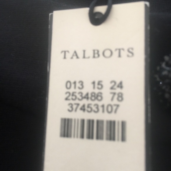 Talbots Women’s Black Jersey Knit Top - Picture 4 of 6